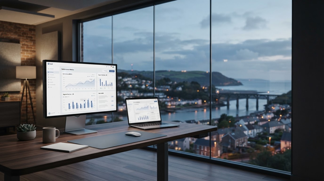 Britonferry investment dashboard showing adaptive portfolio allocation and risk calibration